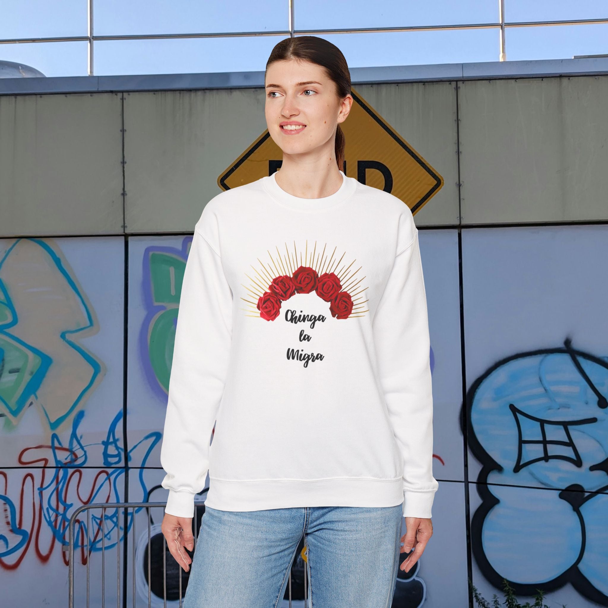 Chinga la Migra Crewneck Sweatshirt