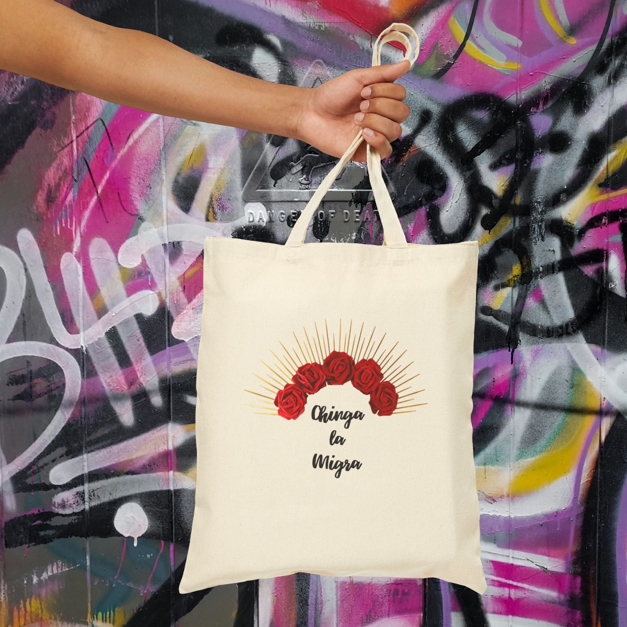 15x16 Chinga la Migra Tote
