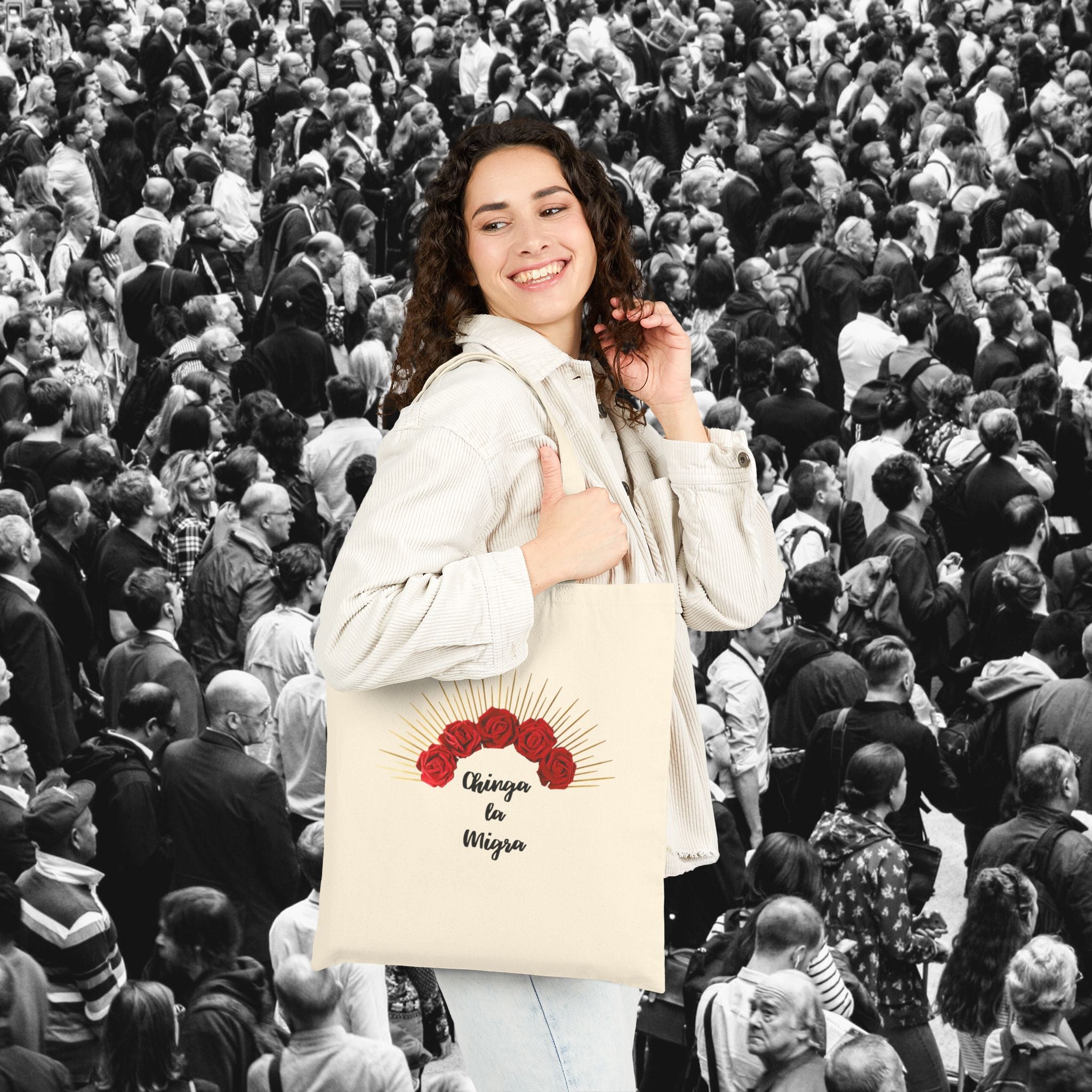 15x16 Chinga la Migra Tote