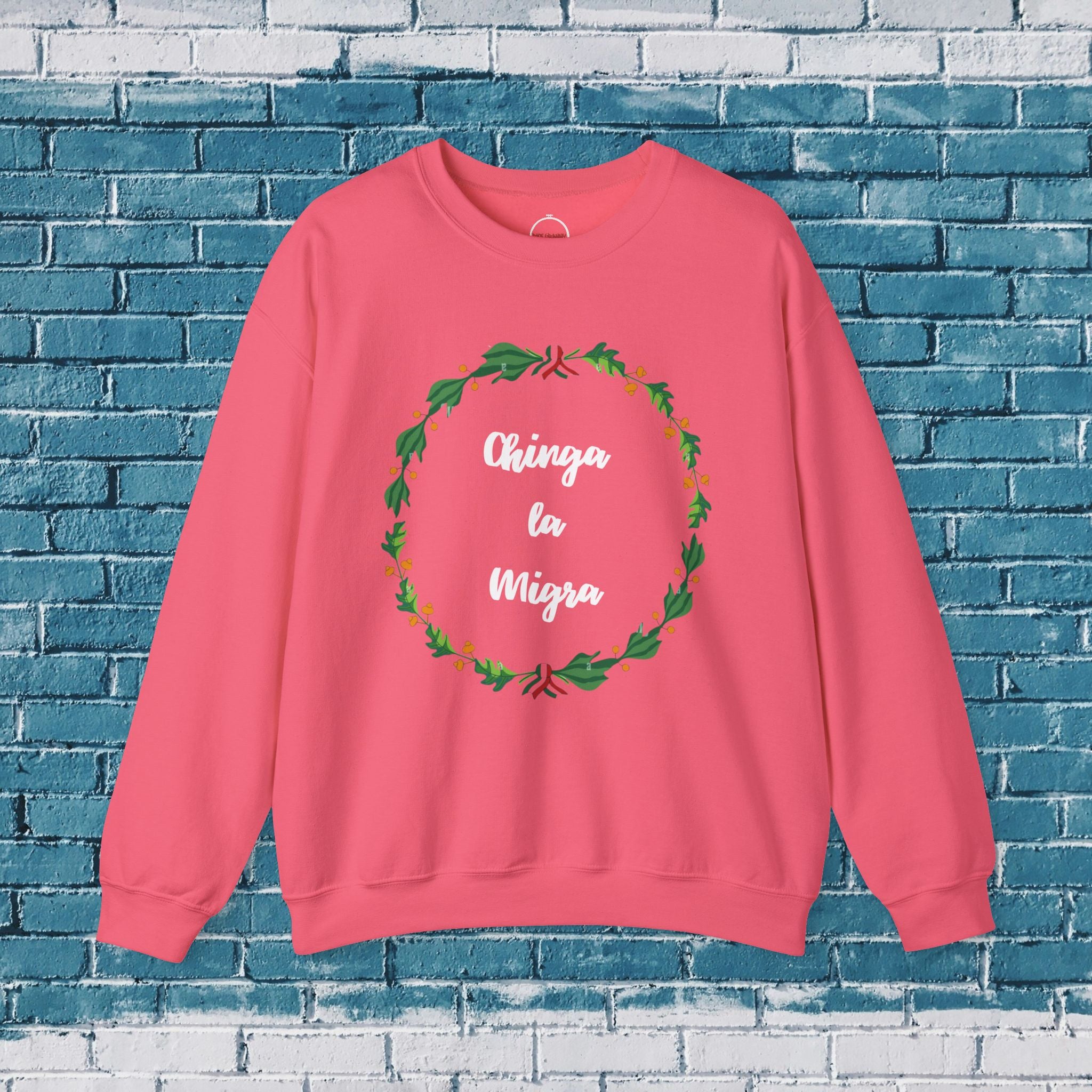Chinga la Migra Mexican Flag Crewneck