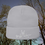 Embroidered Punk Heartbeat Knit Beanie