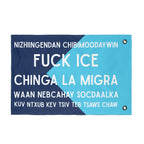 Multilingual Fuck ICE - Double-Sided Protest Flag