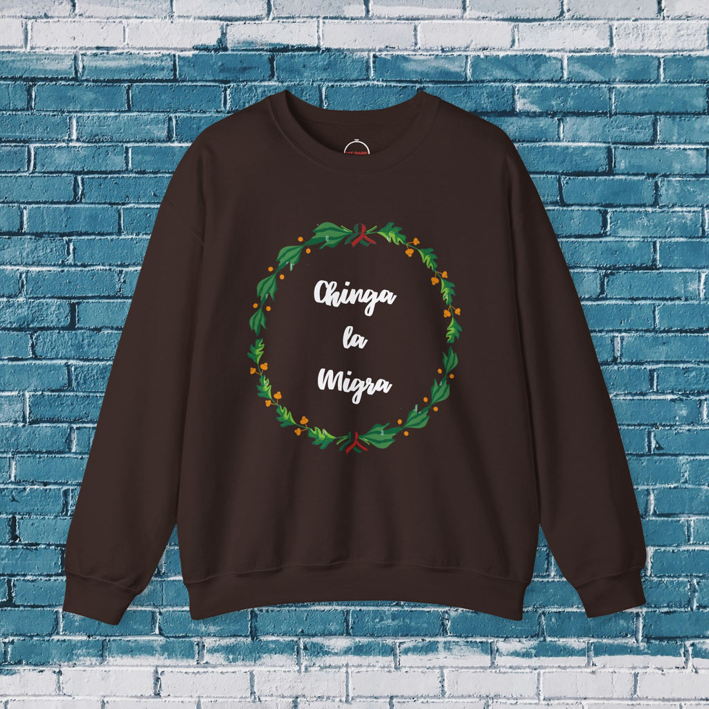 Chinga la Migra Mexican Flag Crewneck