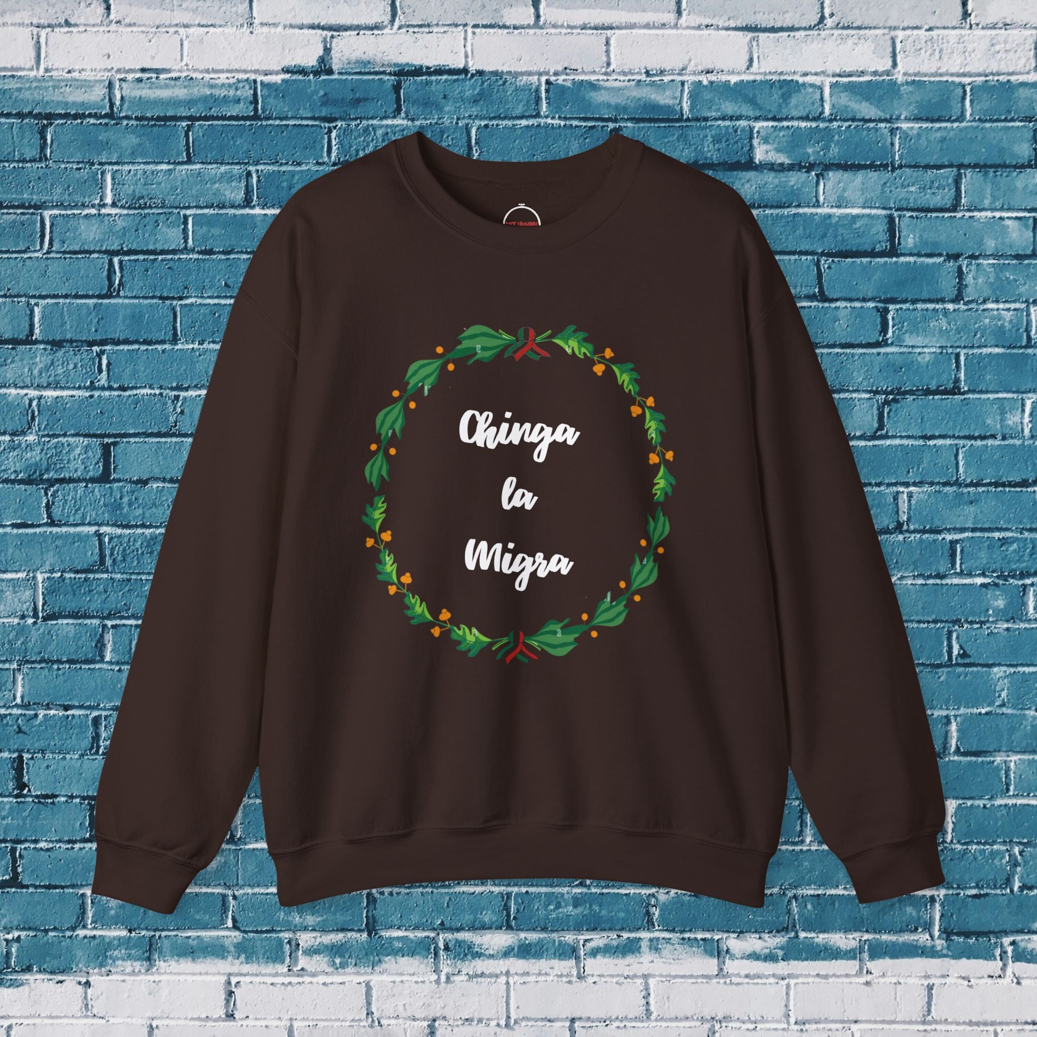 Chinga la Migra Mexican Flag Crewneck