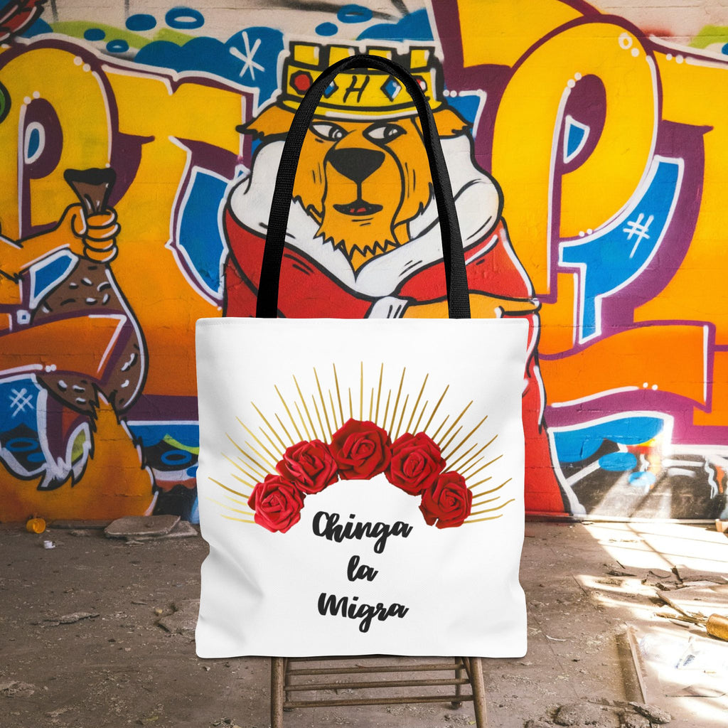 18x18 Chinga la Migra Tote