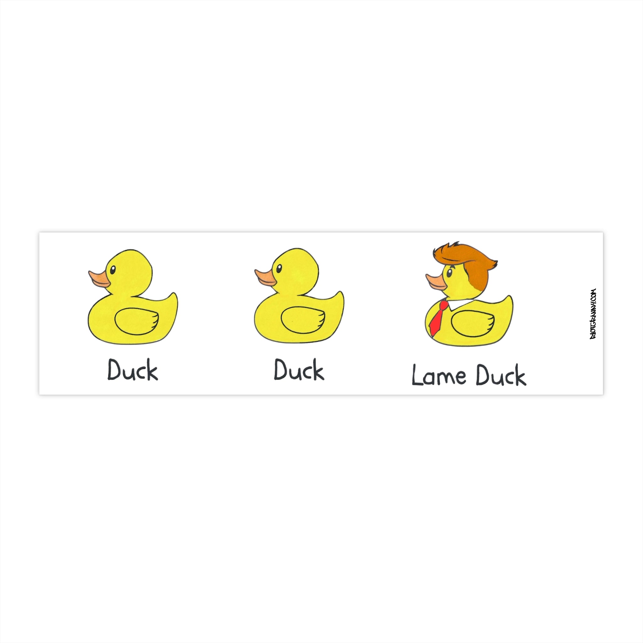 Duck, Duck, Lame Duck Bumper Sticker