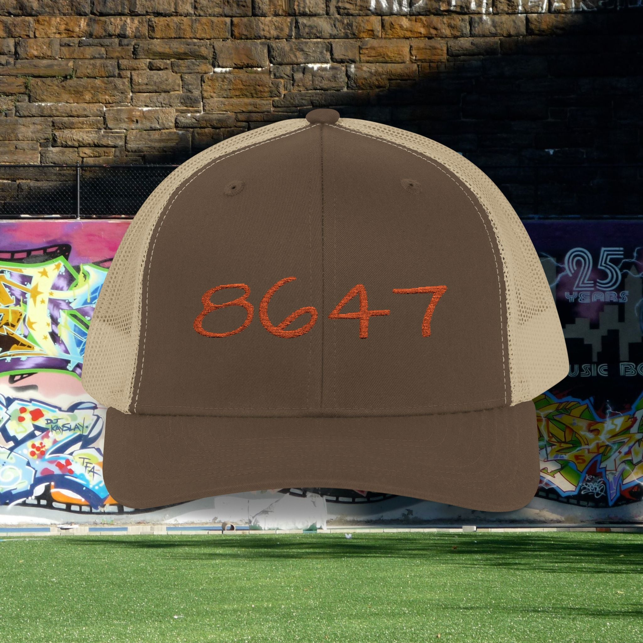 Embroidered 8647 Snapback Trucker Hat