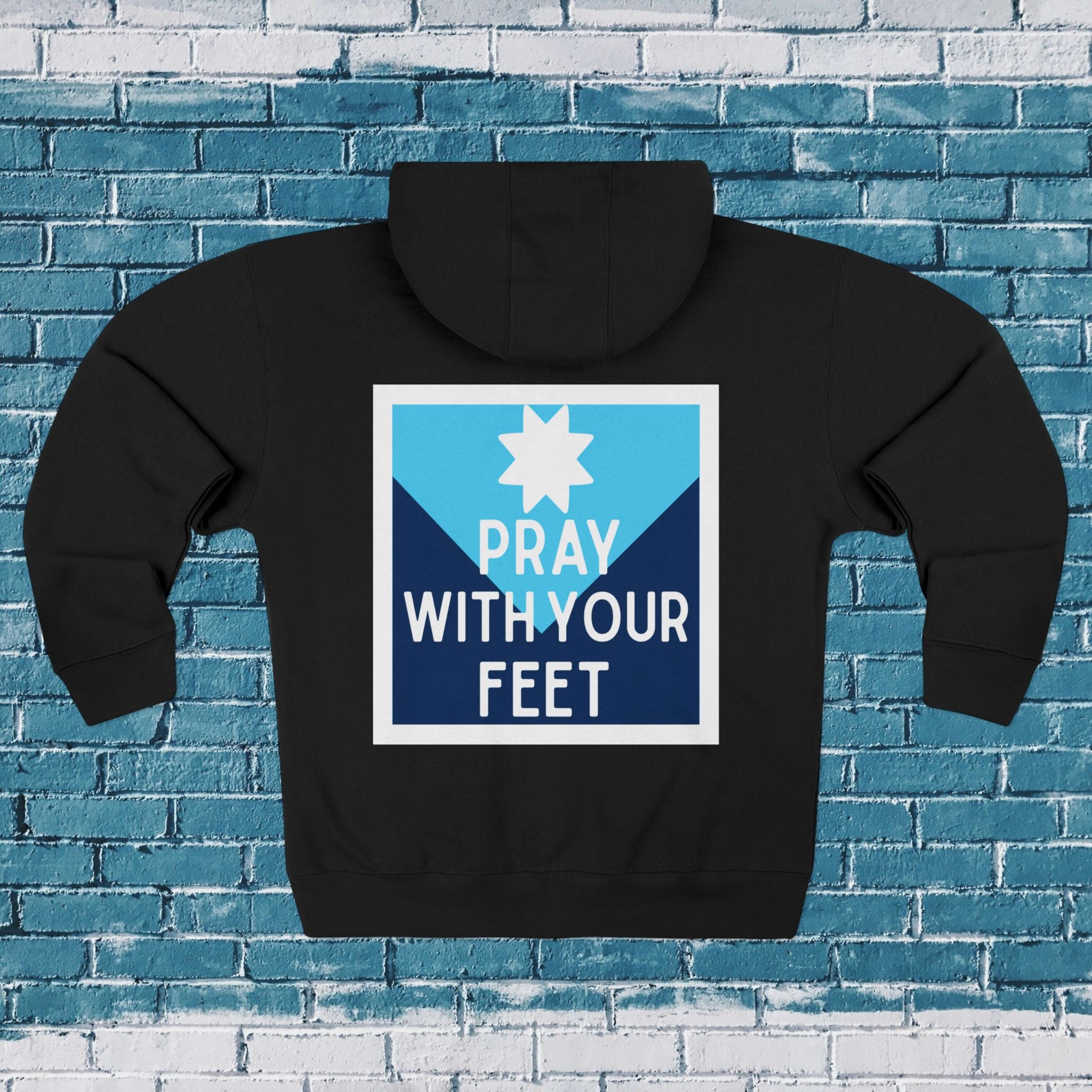 Pray With Your Feet Unisex Zip Hoodie
