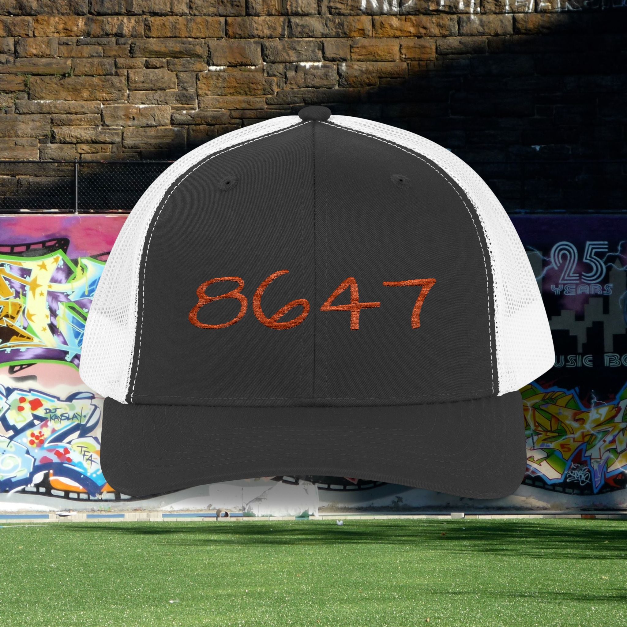 Embroidered 8647 Snapback Trucker Hat