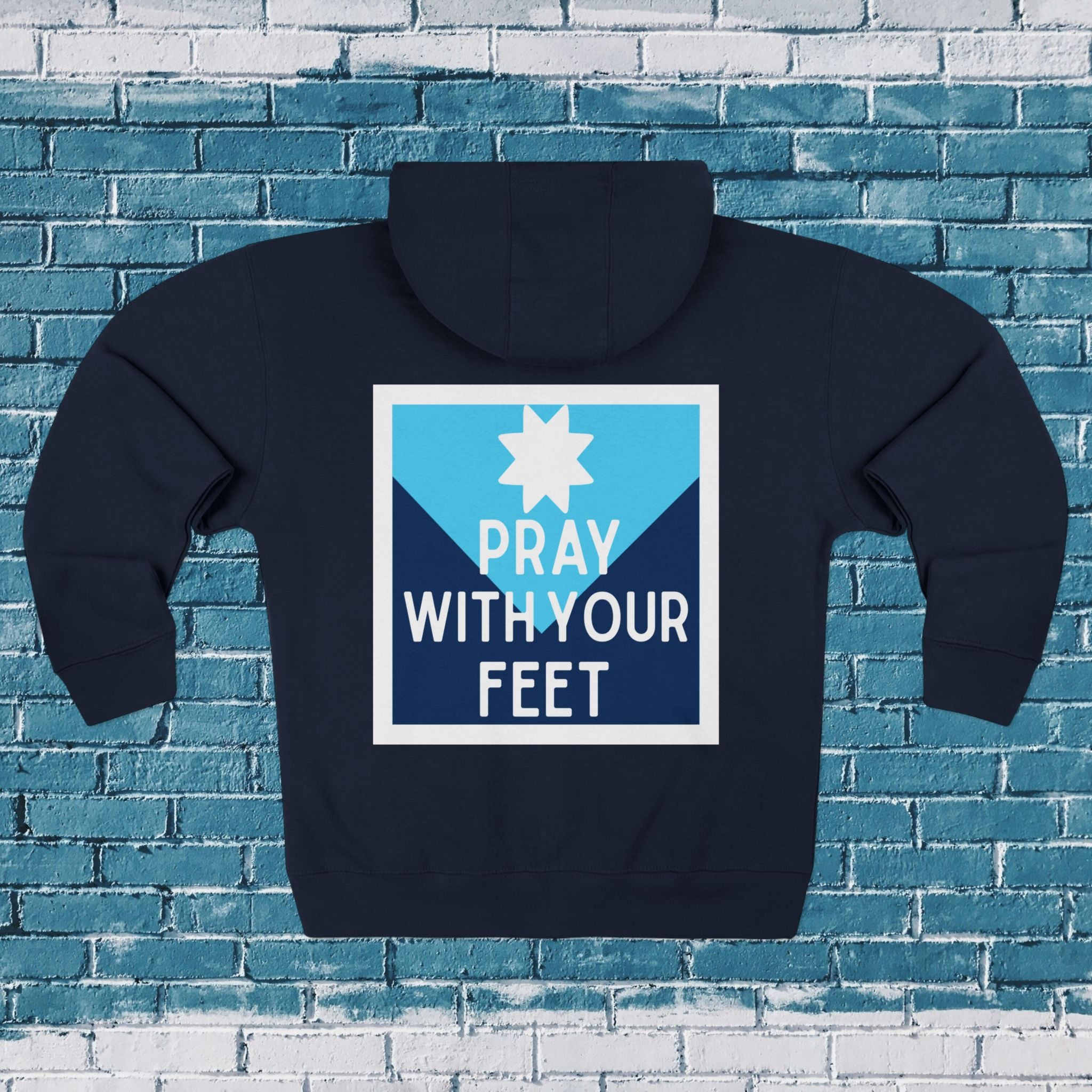 Pray With Your Feet Unisex Zip Hoodie