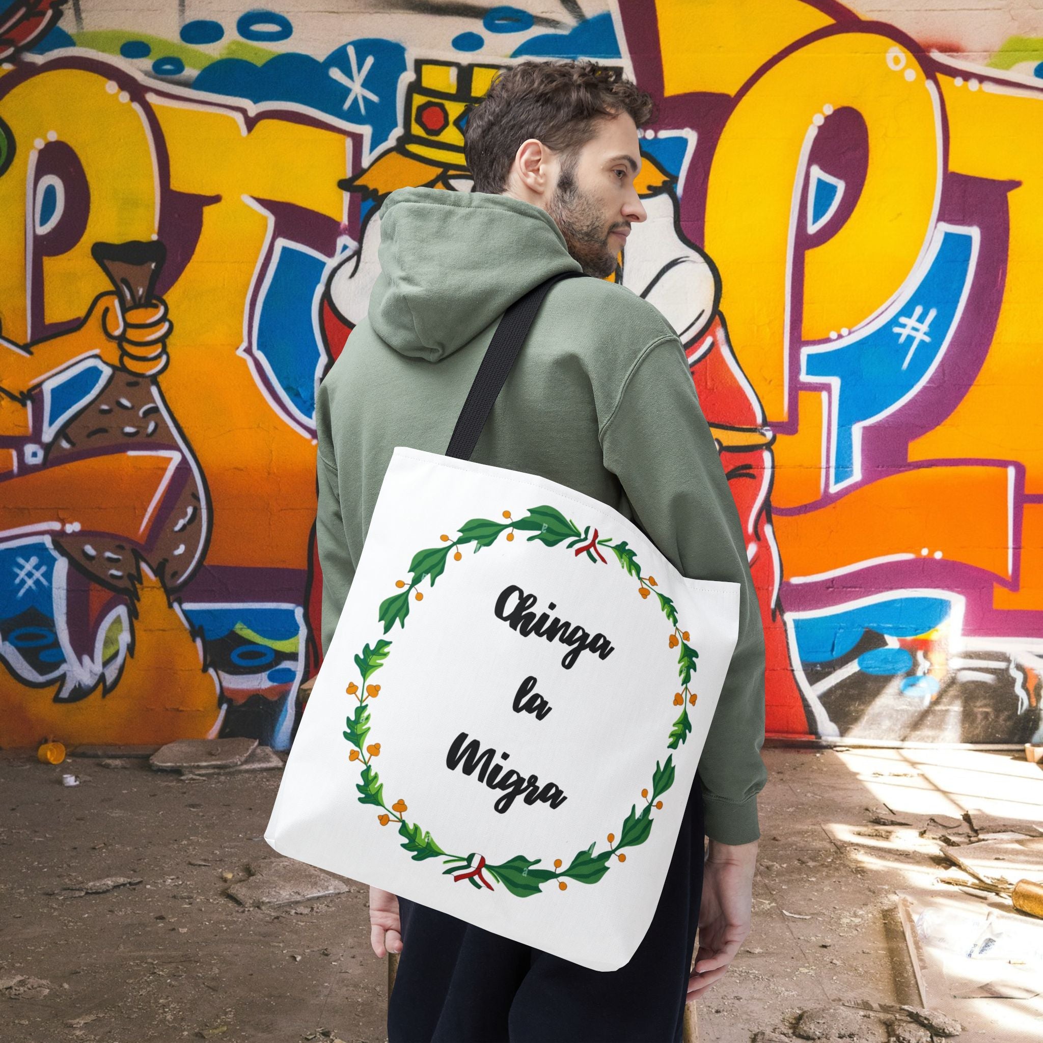 18x18 Mexican Wreath Tote