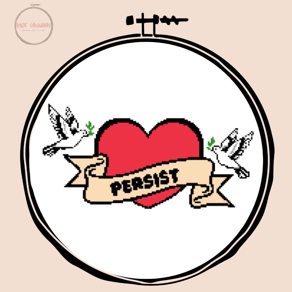 Persist - Cross Stitch Pattern