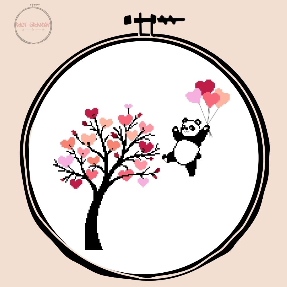 Panda Tree - Cross Stitch Pattern
