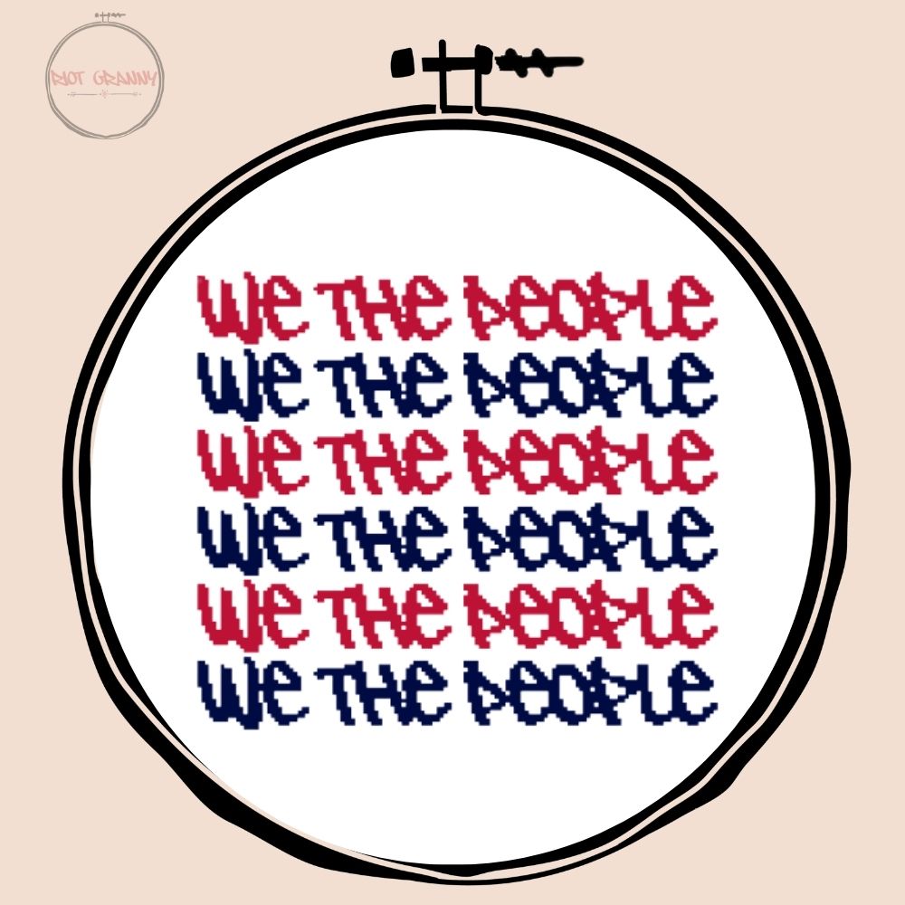 We The People - Cross Stitch Pattern
