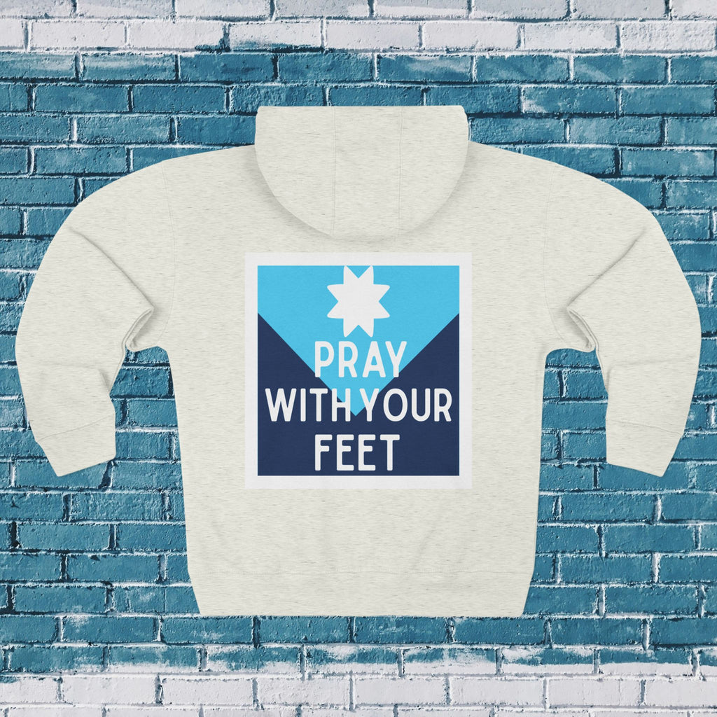 Pray With Your Feet Unisex Zip Hoodie