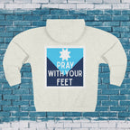 Pray With Your Feet Unisex Zip Hoodie