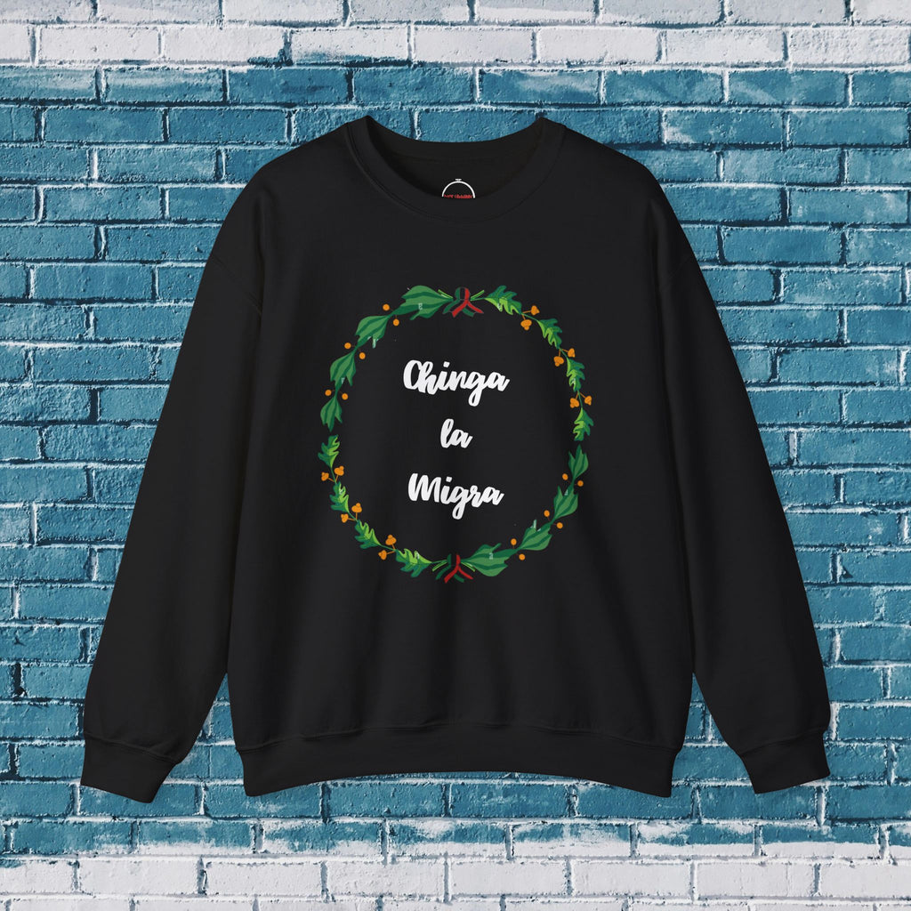 Chinga la Migra Mexican Flag Crewneck