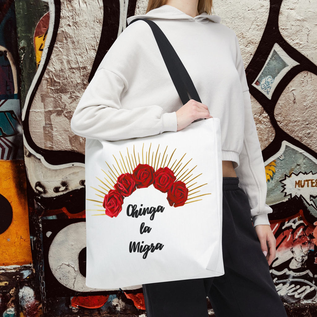 18x18 Chinga la Migra Tote