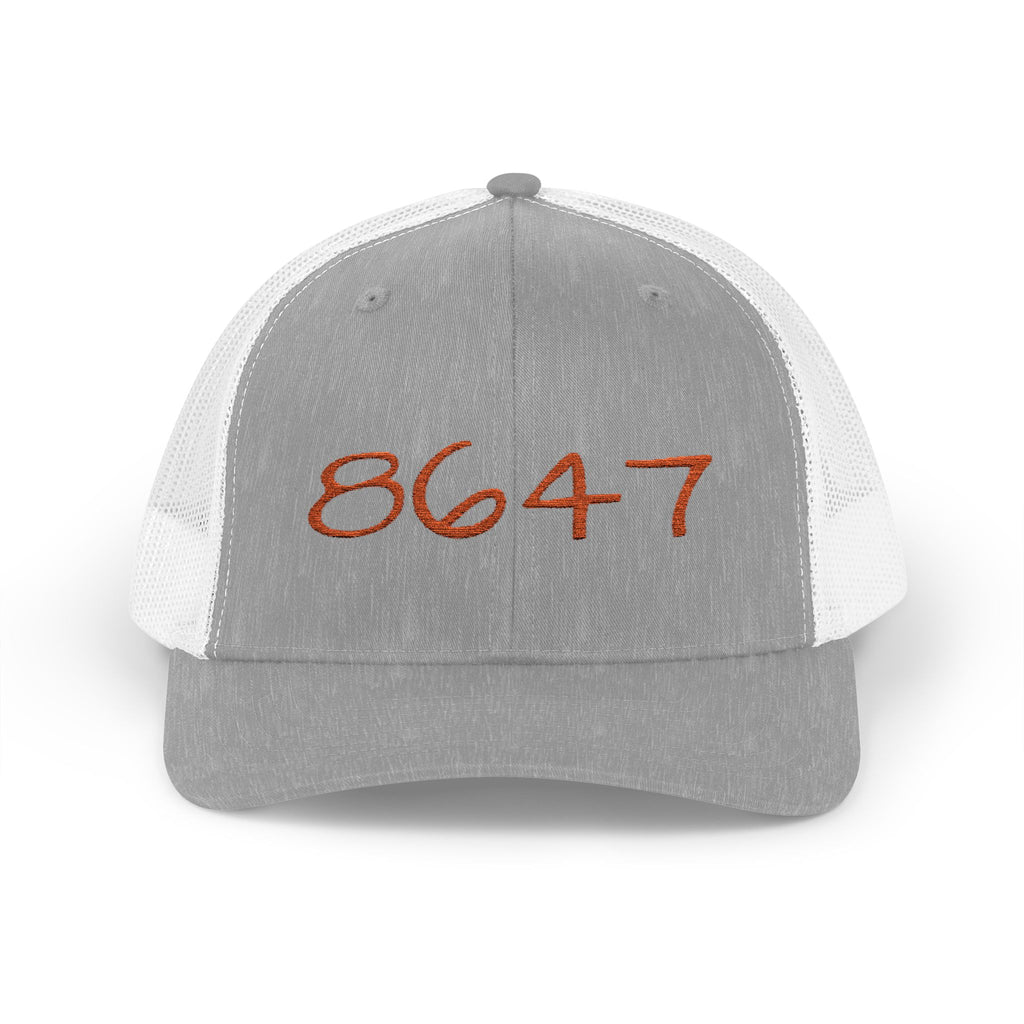 Embroidered 8647 Trucker Hat