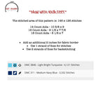 Pray With Your Feet - Cross Stitch Pattern