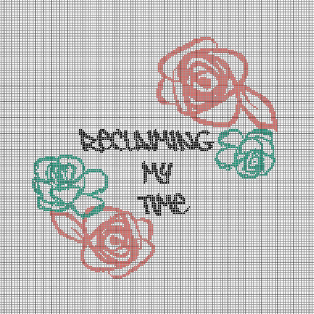 Reclaiming My Time - Cross Stitch Pattern