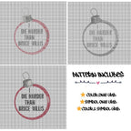 I Die Harder Than Bruce Willis - Cross Stitch Pattern