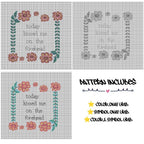 Today Kissed Me on the Forehead - Cross Stitch Pattern