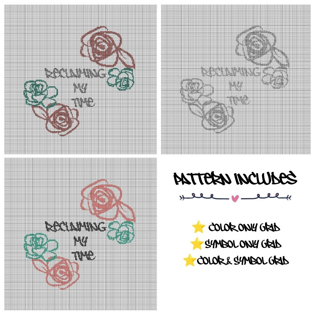 Reclaiming My Time - Cross Stitch Pattern