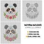 Catrina Panda - Cross Stitch Pattern