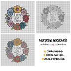 Let's Go Taco - Cross Stitch Pattern