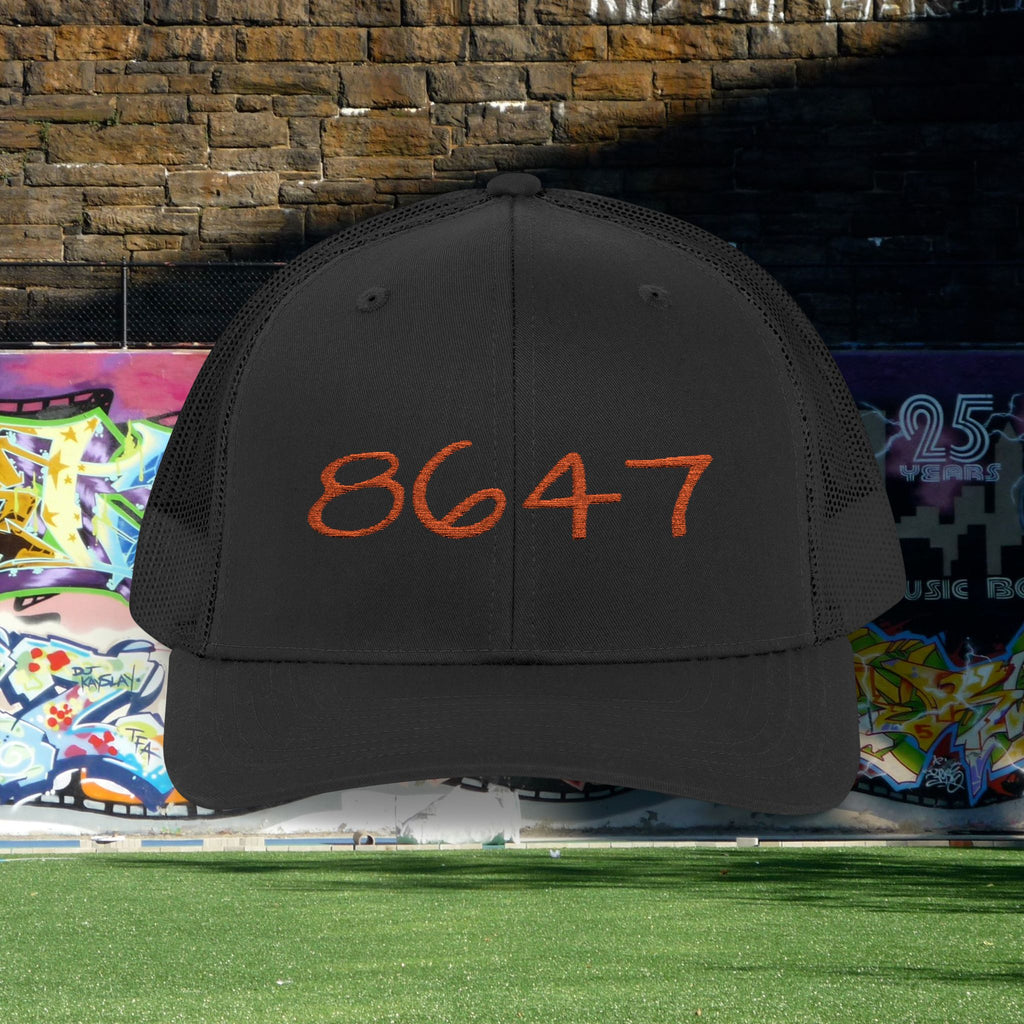 Embroidered 8647 Snapback Trucker Hat