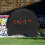 Embroidered 8647 Snapback Trucker Hat