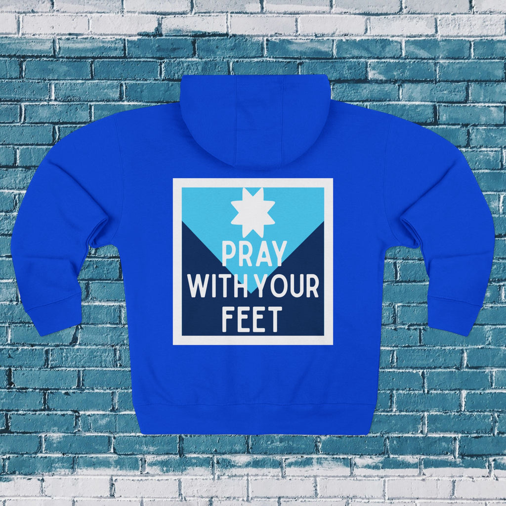 Pray With Your Feet Unisex Zip Hoodie