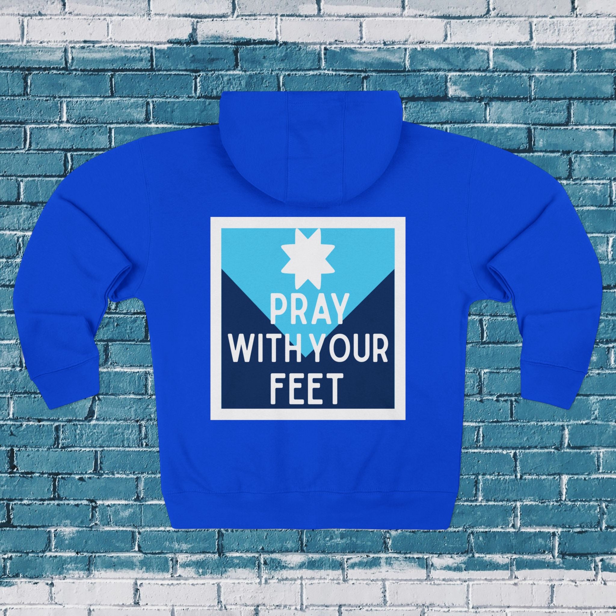 Pray With Your Feet Unisex Zip Hoodie