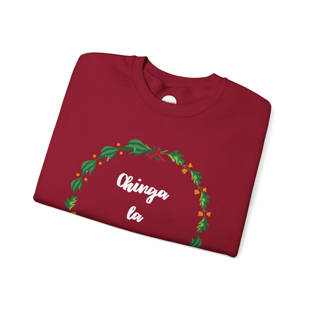 Chinga la Migra Mexican Flag Crewneck