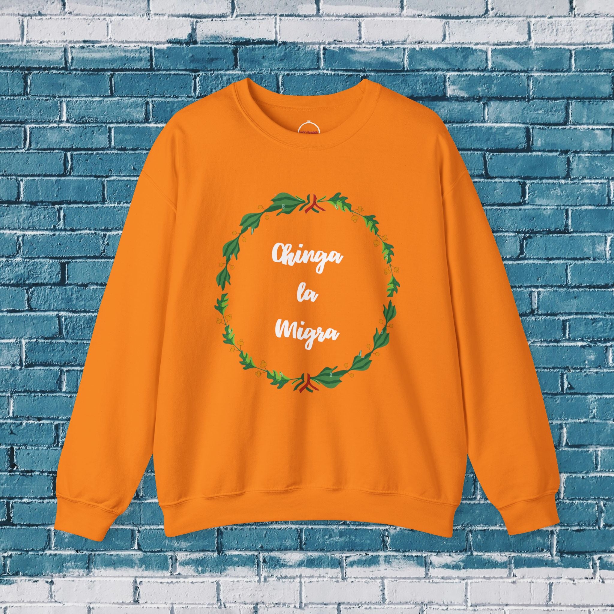 Chinga la Migra Mexican Flag Crewneck
