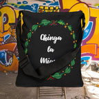 Chinga la Migra Mexican Flag - Adjustable Strap Tote Bag