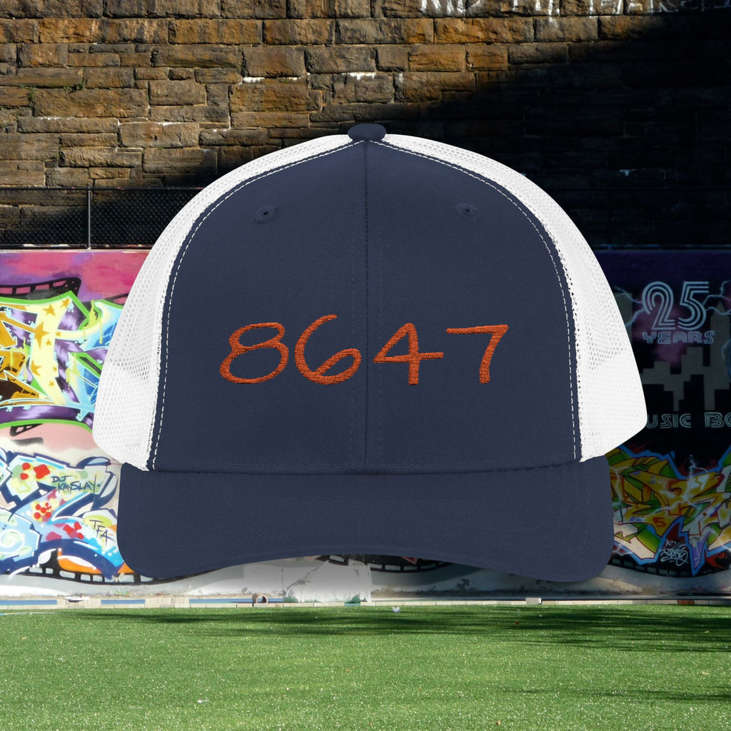 Embroidered 8647 Snapback Trucker Hat