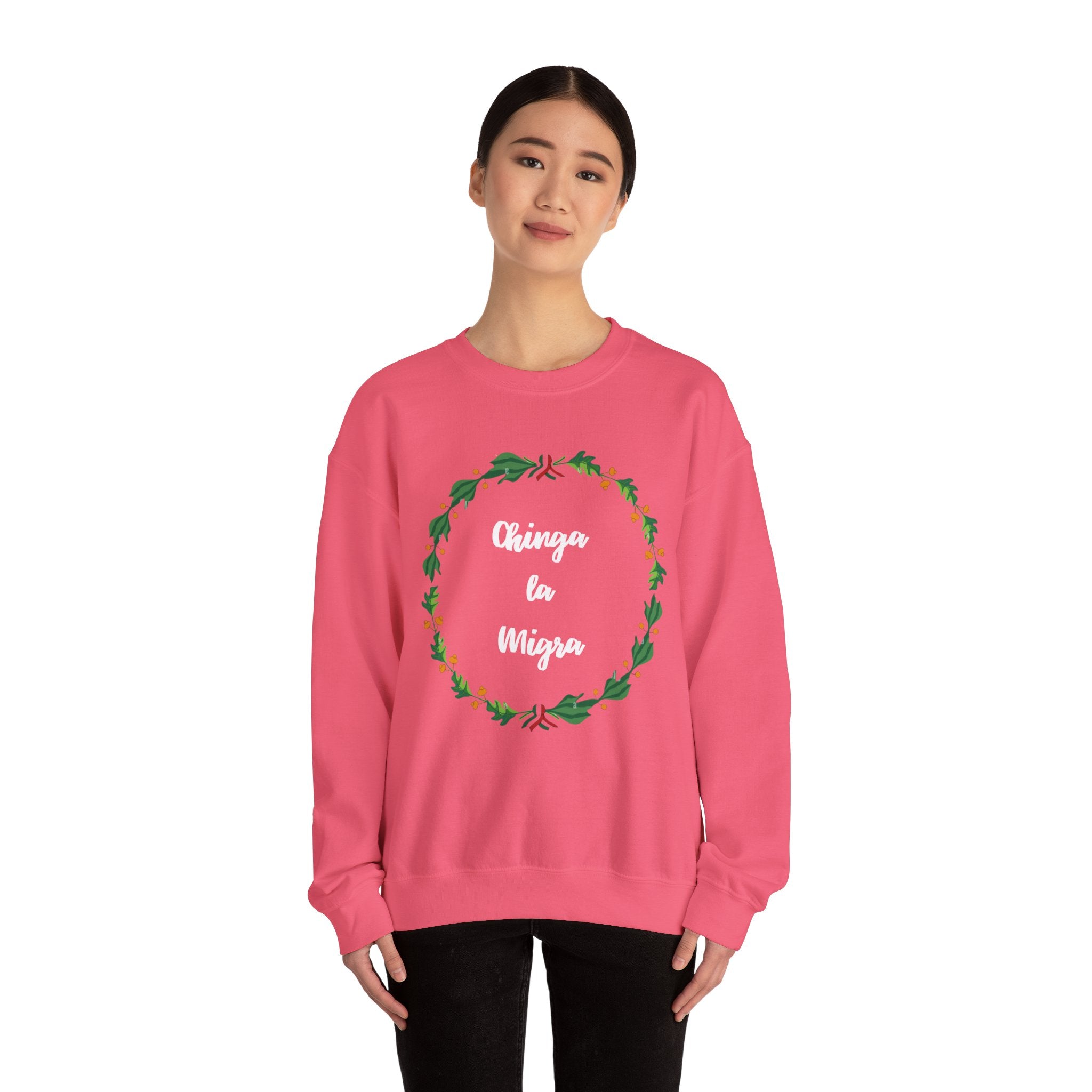 Chinga la Migra Mexican Flag Crewneck