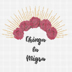 Chinga la Migra - Cross Stitch Pattern