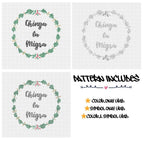 Chinga la Migra Wreath - Cross Stitch Pattern